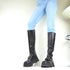 PUNK GOTHIC DAMEN SCHUHE STIEFEL I PLATEAU BIKER BOOTS